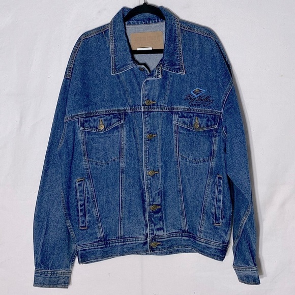 Vintage Western Concepts Big Valley Jamboree Denim Jean Jacket L - Picture 14 of 14